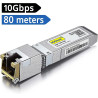 SFP+ 10GBASE-T 80M COPPER RJ-45 TRANSCEIVER